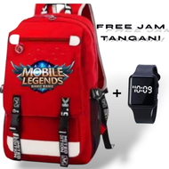 Kiddopacks Tas Ransel Anak Sekolah MLB Legends Red Kekinian Anak2 SD Smp Laki2 GAMING ESPORTS