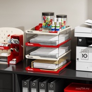 A4 Paper Data Multi-Layer Shelf Stackable Office File Desktop Compartment Storage File Box Storage B