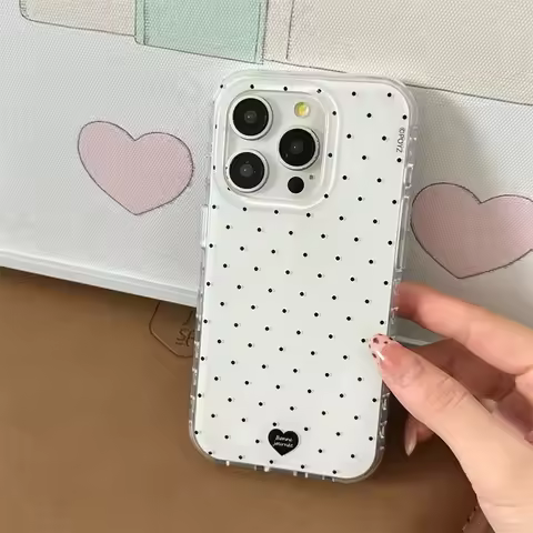 Korean Candy Color Polka Dot Phone Case for Xiaomi Redmi 15 15C 14C 13 13C 12 A3 A2 A1 10 10C 9 9A 9
