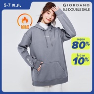 Giordanoผู้หญิง เสื้อสเวตเตอร์คลุมด้วยผ้าขนแกะลายปักกระเป๋าจิงโจ้ Free Shipping 05322811