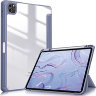 For iPad Pro 11 12.9 Case 2020 Pro 2021 12 9 Air 4 10.9 Apple Pencil Holder Wireless Charging Cover For iPad 10 Air 5 10.9 20221 10.2 7th 8th 9th 9.7 Mini6 Case