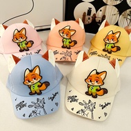 Children's Zootopia Nick and Judy Hats For Boys And Girls Baseball Caps With 3D Cartoon Patterns Sui