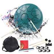 Dozzly 8 นิ้วเหล็กลิ้นกลอง 11 หมายเหตุ Handpan กลองพร้อมกระเป๋ากลอง Mallet นิ้วเลือกกลอง Percussion 