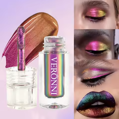 Chameleon Liquid Eyeshadow Metallic Ultra-Fine Highlighter Chrome Multifunction Makeup Pearly Shimme
