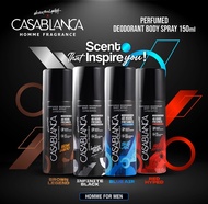 Casablanca Homme Fragrance Perfumed Deodorant Body Spray Pria 150ML - All Variant