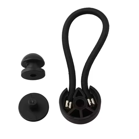5pcs Bungee Fasteners with Knob Elastic Shock Cord Clips for Tent Boat Yacht RV Cover Ideal for Camp