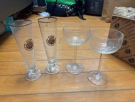Bauscher Weiden Cocktail 杯 x 6 ，Beer 杯 x 8