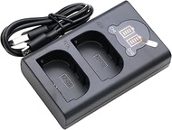 Dual USB Charger LP-E6 for LP-E6 Battery,EOS 5D Mark 2 3 II III 5DS 5DS R 6D 7D 7D Mark II 60D 60Da 