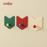WOLFAY 3Pcs/Set Door Hook, Punch-free Self-adhesive Strong Adhesive Hook, Creative Arrow Shape Dopam