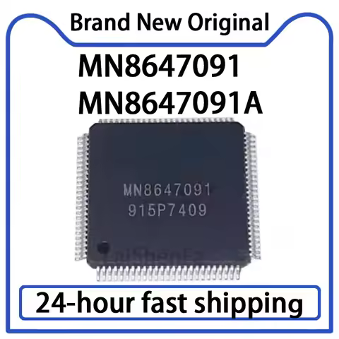 1PCS MN8647091A MN8647091 Packaged QFP-100 New Original High-definition Display Chip in Stock