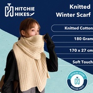 Hitchie A079 Winter Scarf Wool Neck Cashmere Men Women Shawl Autumn Spring Selendang Bahu Sulam Pere