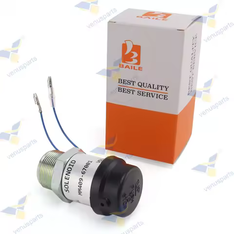 MM409-67001 Fuel Shut Off Stop Solenoid Valve 12V 30A87-00060 For Mitsubishi Engine S3L2-E2 S4L S4L2