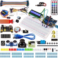Starter Kit Compatible with Arduino Projects, Circuit BreadBorad, LCD1602 Module, Breadboard, Jumper