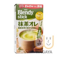 Blendy 即沖抹茶拿鐵 (6條)(平行進口貨品)到期日：2027年9月30日