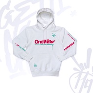 Oneonenine Ksr Hoodie Getting Up White Series - Screen Printed Unisex Fleece Motorcycle Sweater