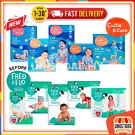 Lotus's Cute &amp; Care (Tesco FRED &amp; FLO) Tape Diaper Baby Tape Diapers Bayi Lampin Pakai Buang S/M/L/XL/ XXL P@mper