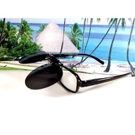 Polarized Sunglasses Clip-On Medium Round 47MM Hanging Lightweight This Summer Must-Have Driving Lei
