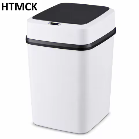 HTMCK 13L Smart Touch Trash Can - Kitchen Bathroom Toilet Waste Bin Bucket Dustbin - Modern Kitchen