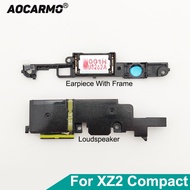 For Sony Xperia XZ2 Compact Mini XZ2C Top Earpiece Ear Speaker With Holder Frame Bottom Loudspeaker Buzzer Ringer