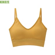 KIKO2E Wireless Bra, Easy To Clean Reusable Sports Underwear, Beauty Back Adjustable Straps Boneless Breathable Yoga Bra Girls