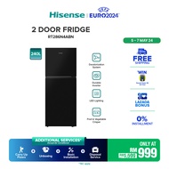 [FREE Installation] Hisense 2 Door Inverter Fridge 双门冰箱 Black - RT286N4ABN