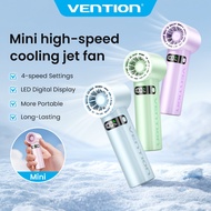 Vention Mini Fan Portable Fan 3000mAh 9 Hours Stay Life Outdoor Camping 13000RPM LED Display Screen 