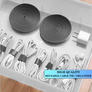 3Meter Reusable Magic Cable Tie Cable Tape Organizer Circle Velcro Strap Fastening Tape Wire Organiz