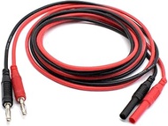 2Pcs Multimeter Test Lead Extension Male to Female Connector 4mm Banana Plug to Jack Heavy Duty 14AW