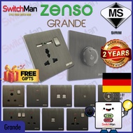 [SIRIM] ZENSO Grande Switch & Socket Suis Rumah 13/15/16/20/45A 1/2/3/4 Gang 1/2 Way Universal USB T