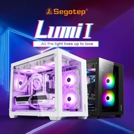 Segotep Lumi M-ATX Tempered Glass Gaming PC Case