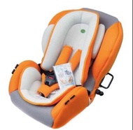 二手BOBI 六段式坐臥兩用兒童汽車安全座椅G二手橘色網布透氣兒童嬰兒座椅 車用座椅