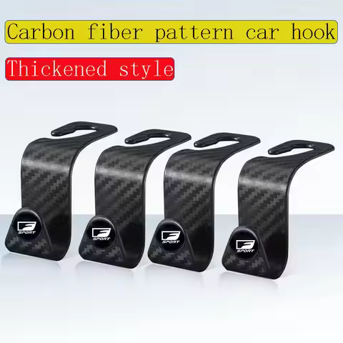 High quality carbon fibre car seat headrest hook for Lexus F Sport IS250 RX350 GX460 LX UX NX RX GS 