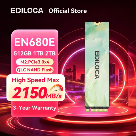 Ediloca EN680E M.2 2280 SSD PCIe3.0x4 NVMe 2150MB/s QLC Dynamic SLC Cache Internal Solid State Drive