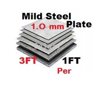 NEW Plate Mild Steel / Papa Besi/Metal Sheet/Mild Steel Plate  3FT - 1.0MM(BESI) Besi Papan Metal Pl