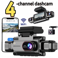 3-4 Channel WiFi Dash Cam 1080P Full HD APP WiFi Control 3.5" Screen HD Night Vision 24H Parking Sur