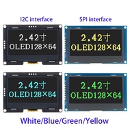 2.4" 2.42 inch 128x64 OLED LCD Display Module SSD1309 12864 7 Pin SPI/IIC I2C Serial Interface for A