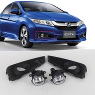 Car Accessories Front Fog Lamp Assembly For HONDA CITY 2014 2015 2016 2017 Foglight With Wire Harnes