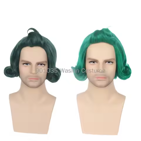 Adult Halloween Cosplay Wig The Chocolate Factory Deluxe Oompa Loompa Costume Happy Candy Wig