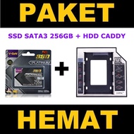 Solid State Drive SSD 256GB V-GeN SATA3 HDD CADDY DVD Slot to HDD Slot
