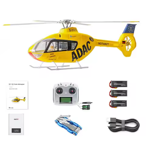 FLY WING EC135 470 Class 2.4G 6CH GPS Stabilized Scale RC Helicopter RTF With H1 Flight Controller