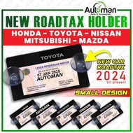 Acrylic Roadtax Holder Strong Suction Small Size Cukai Jalan Cover Small Size Car Compatible Honda T
