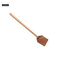 PU Leather Fly Swatter Heavy Duty Manual Fly Swatter with Wood Handle, Leather Fly Swatter for Indoo