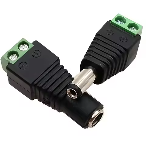 4Pairs 12V 5A DC Power Plug Connectors (5.5mm x 2.1mm)–Includes Male & Female Jacks for LED Strips, 