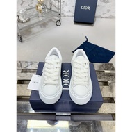 Dior B33 Thick-Soled Lace-Up Sneakers - Casual White Fashion Shoes for Women