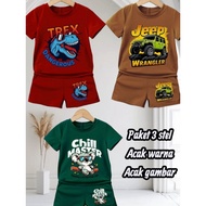 Boys' suits, economical package, 3 pcs and 6 pcs random