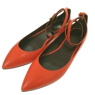 近全新 Valentino Garavani 尖頭綁帶高跟鞋 SW0S0S65 UFL LB8 皮革橙色 1329 [二手] Valentino Garavani