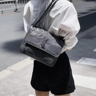 🈶購證❤️ ysl #灰色 #油蠟皮 #niki #中號