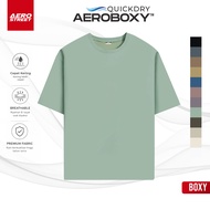 Aerostreet T Shirt Boxy Quick Dry Blaze Sage Green - Kaos T Shirt F1BAA