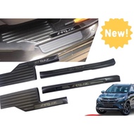 Perodua Aruz / Toyota Rush Side Door Step Plate (CARBON)