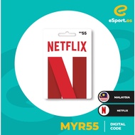 24/7 - 10 Mins Delivery via Shopee - Netflix Gift Card Code Malaysia (MY) RM55 / RM100 by eSport.os